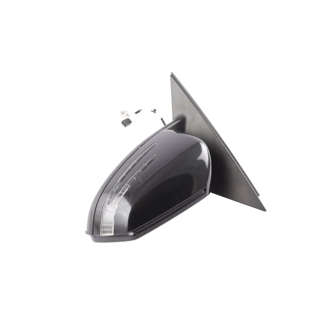 Mercedes W204 Wing Mirror Electric Outside Door Left N/S Obsidian Black - 197 - SKU RHD-A2048103776-OB - Part number A2048103776