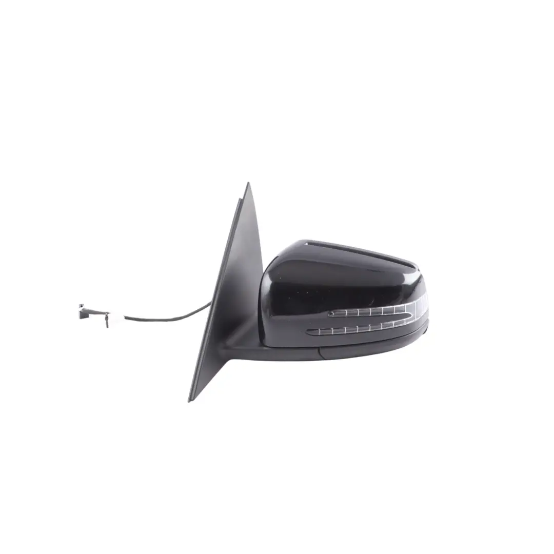 Mercedes W204 Wing Mirror Electric Outside Door Left N/S Obsidian Black - 197 - SKU RHD-A2048103776-OB - Part number A2048103776