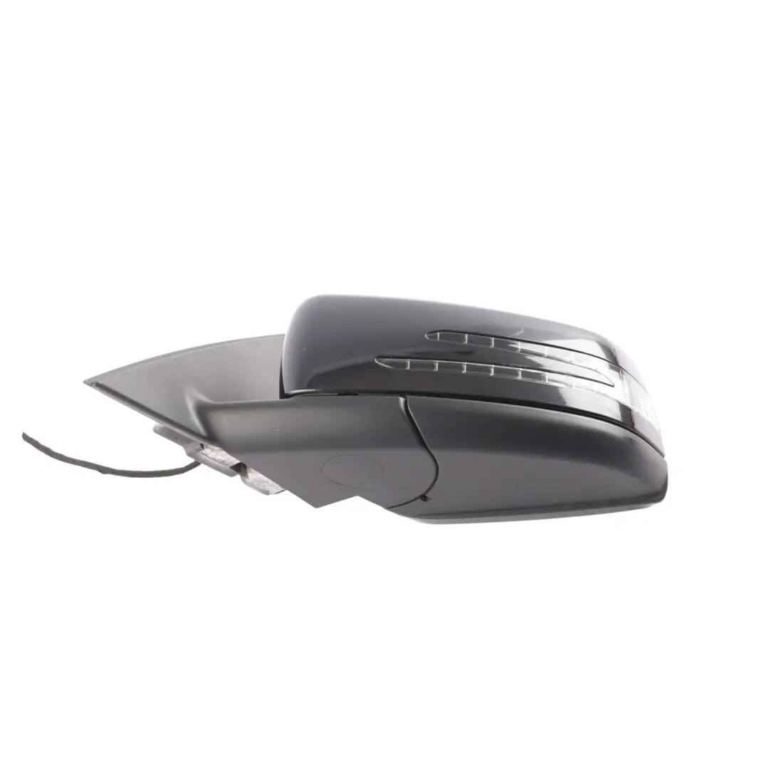 Mercedes W204 Wing Mirror Electric Outside Door Left N/S Obsidian Black - 197 - SKU RHD-A2048103776-OB - Part number A2048103776