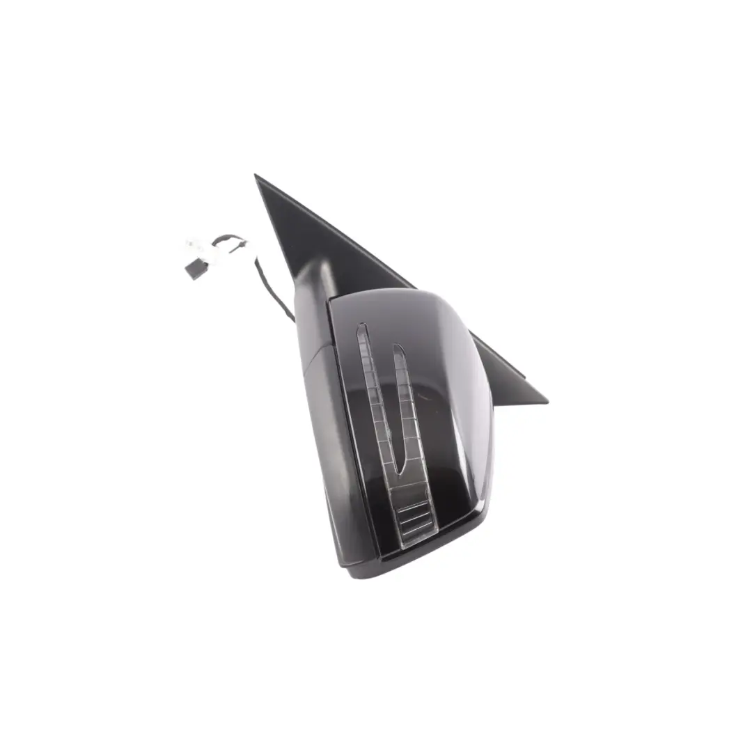 Mercedes W204 Wing Mirror Electric Outside Door Left N/S Obsidian Black - 197 - SKU RHD-A2048103776-OB - Part number A2048103776
