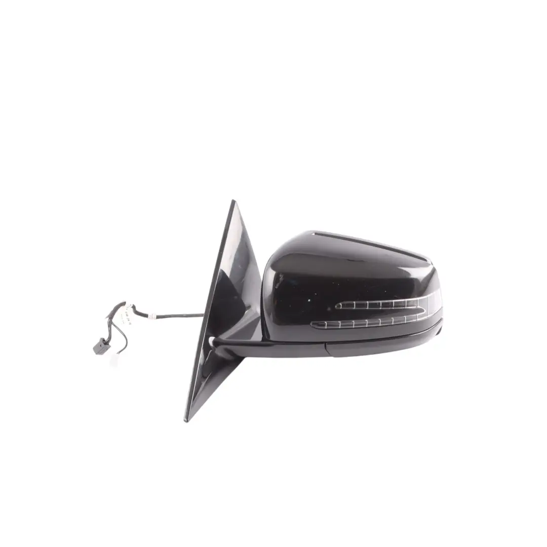 Mercedes C207 Wing Mirror Door High Gloss Auto Dip Left N/S Obsidian Black - 197 - SKU RHD-A2078101976-OB2 - Part number A2078101976