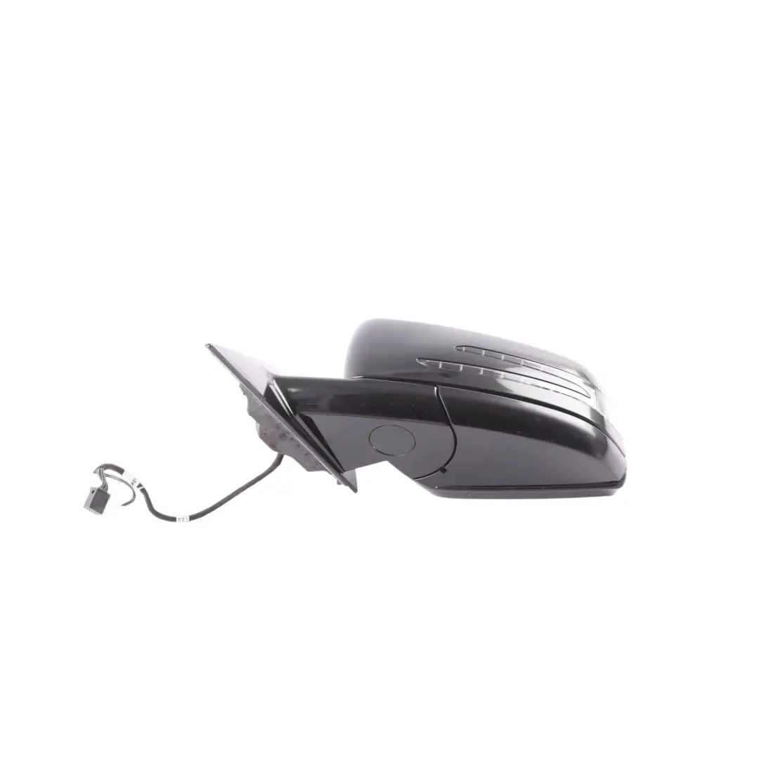 Mercedes C207 Wing Mirror Door High Gloss Auto Dip Left N/S Obsidian Black - 197 - SKU RHD-A2078101976-OB2 - Part number A2078101976