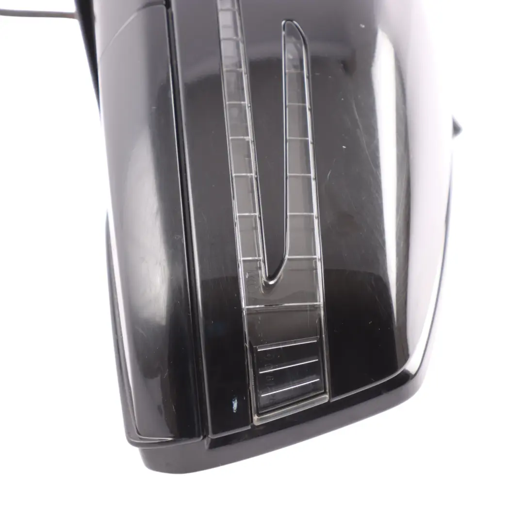 Mercedes C207 Wing Mirror Door High Gloss Auto Dip Left N/S Obsidian Black - 197 - SKU RHD-A2078101976-OB2 - Part number A2078101976