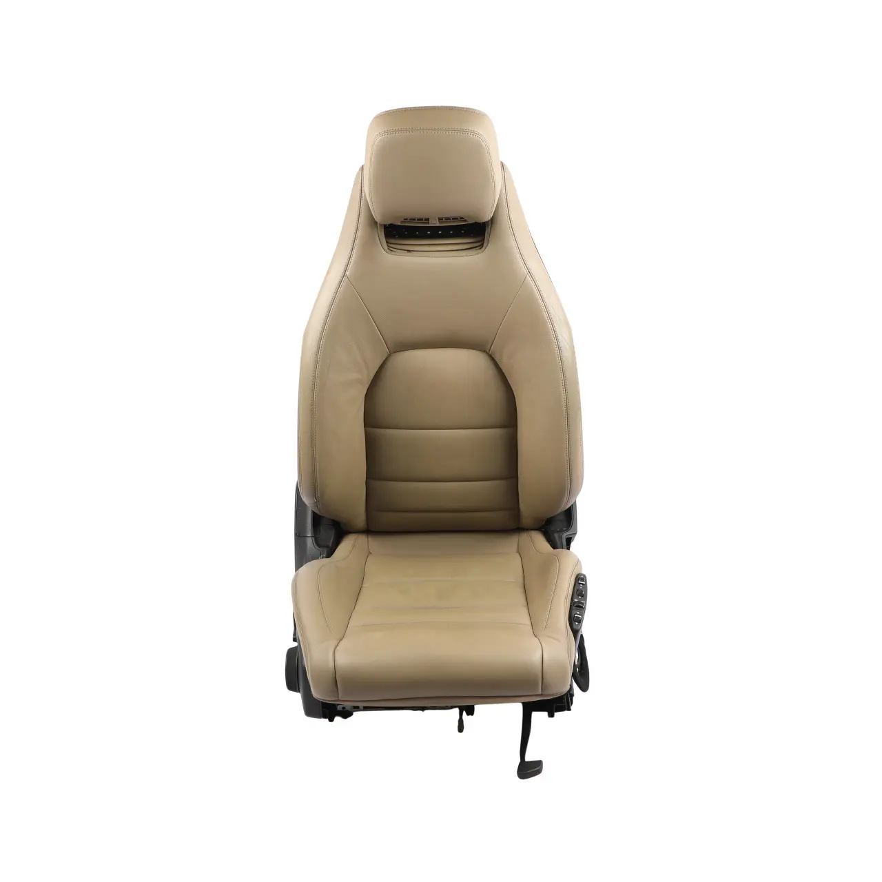Mercedes W207 A207 Coupe Front Seat Heated Beige Leather Memory Right O/S