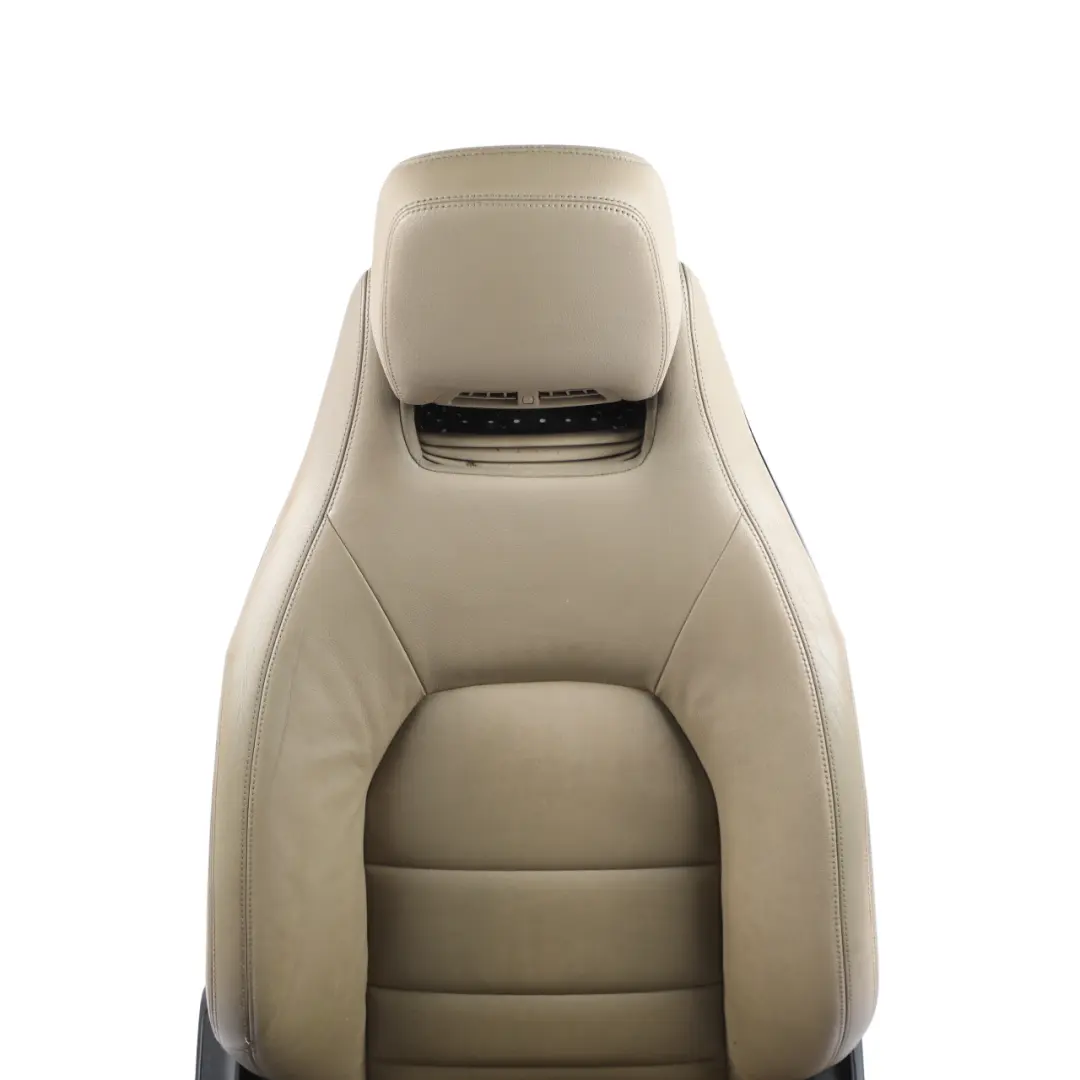 Mercedes W207 A207 Coupe Front Seat Heated Beige Leather Memory Right O/S - SKU RHD-A2079101747-18 - Part number A2079101747