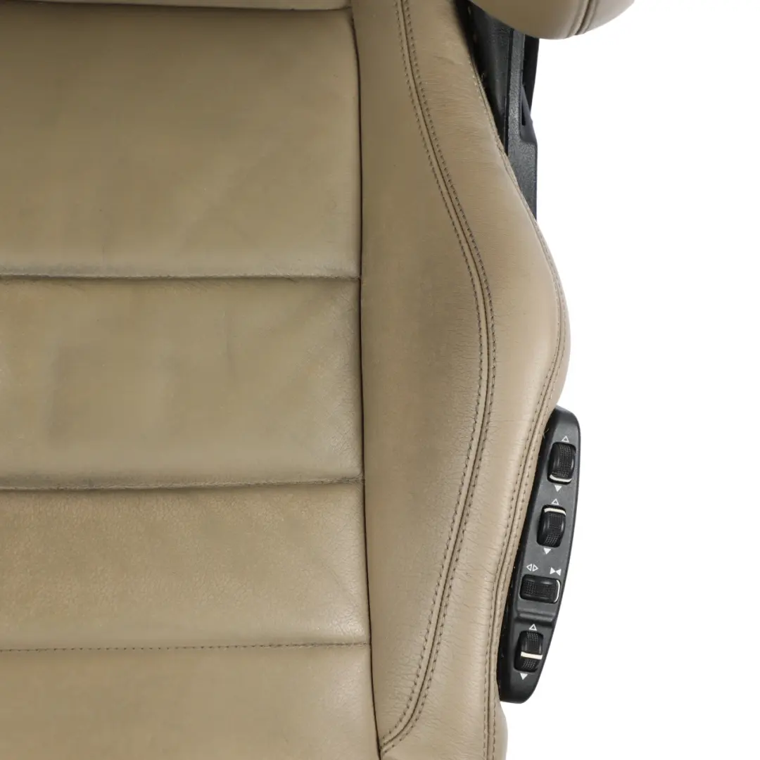 Mercedes W207 A207 Coupe Front Seat Heated Beige Leather Memory Right O/S - SKU RHD-A2079101747-18 - Part number A2079101747