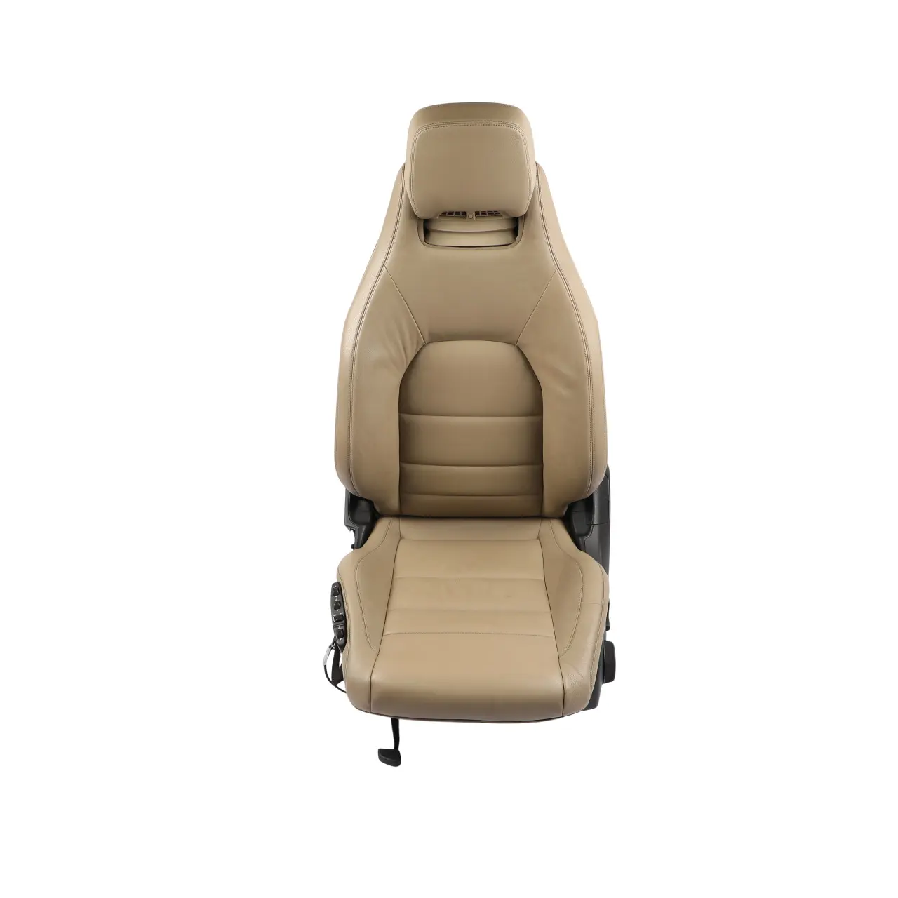 Mercedes C204 A207 Front Seat Heated Leather Beige Interior Memory Left N/S