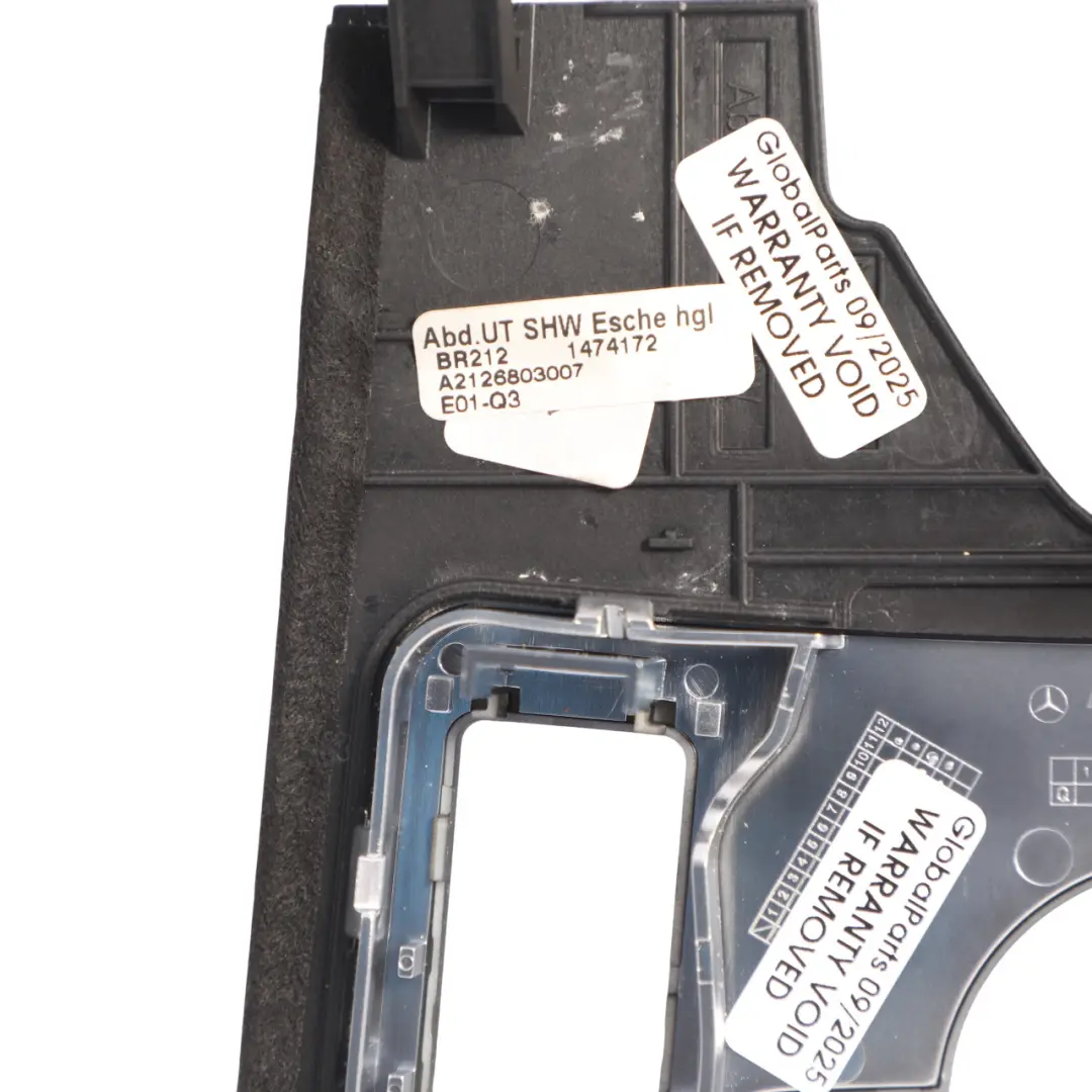 Centre Console Trim Frame Cover Panel to Mercedes W212 with Part number A2126803007 Mercedes W212 Centre Console Trim Frame Cover Panel - SKU rhd-A2126803007 - Part number A2126803007
