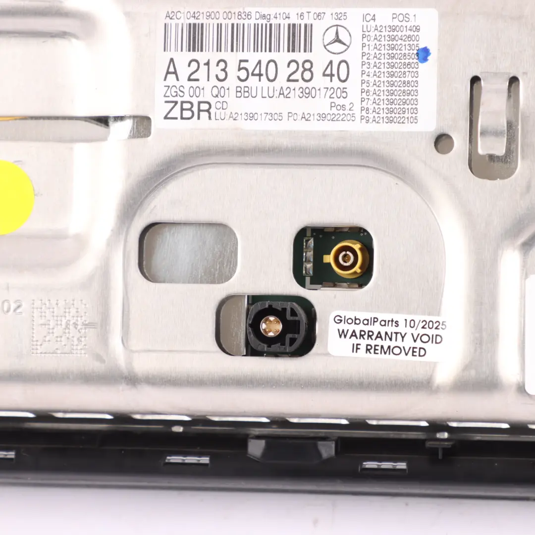 Mercedes W213 Full Display Widescreen Glass LCD Instrument Cluster - SKU RHD-A2135402840 - Part number A2135402840