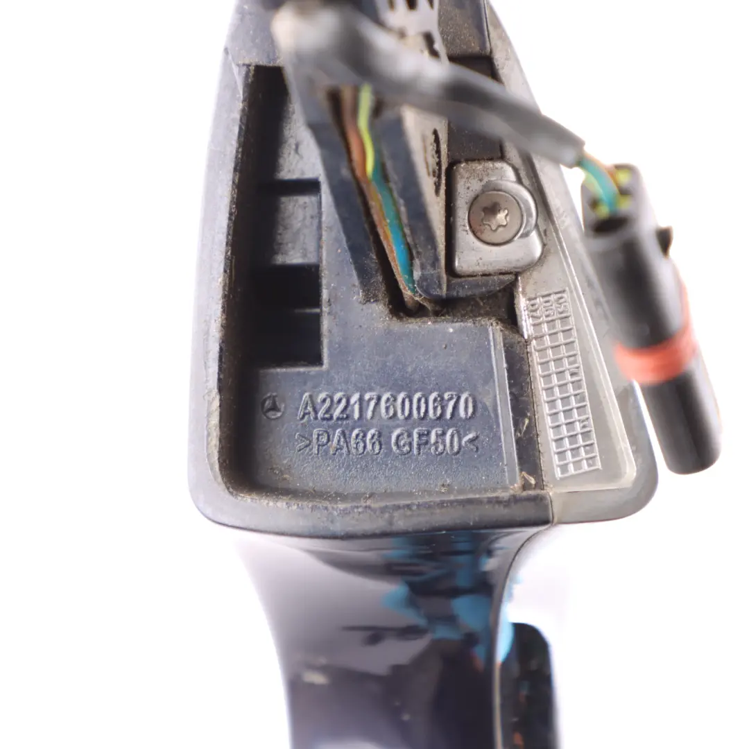 Mercedes W221 Door Grab Handle Front Right O/S Tanzanite Blue - 359 - SKU RHD-A2217600670-TB1 - Part number A2217600670
