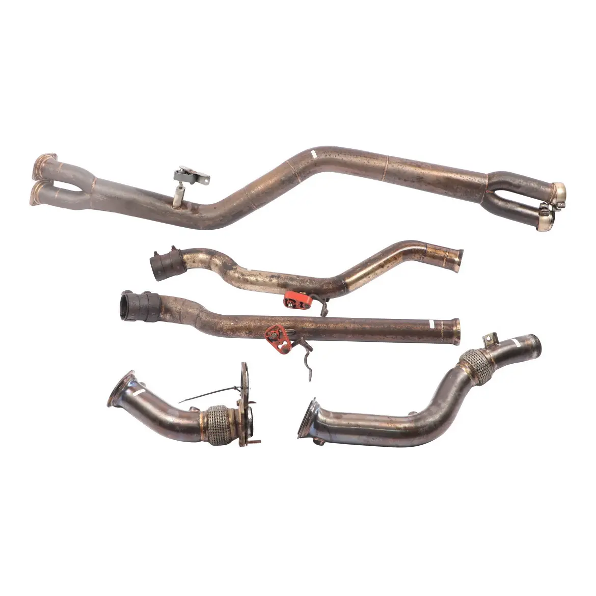 BMW M3 F80 LCI Exhaust Decat Catless Cat Rear Central Primary Downpipes Set Kit