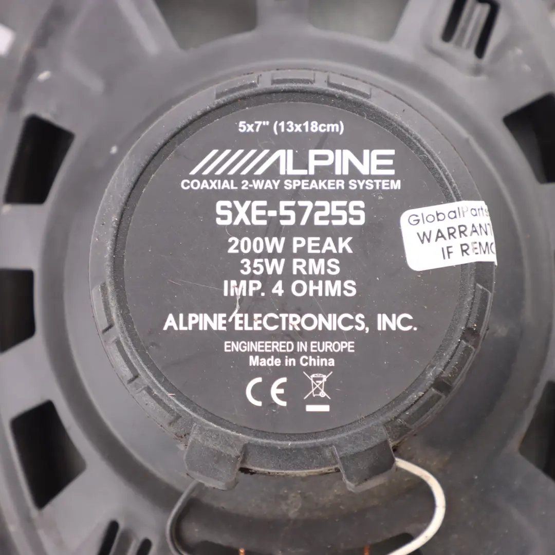 Genuine Alpine 5x7" Type E Stereo Car Audio 2-Way Coaxial Speakers Set to with Part number SXE-5725S Genuine Alpine 5x7" Type E Stereo Car Audio 2-Way Coaxial Speakers Set - SKU SXE-5725S - Part number SXE-5725S