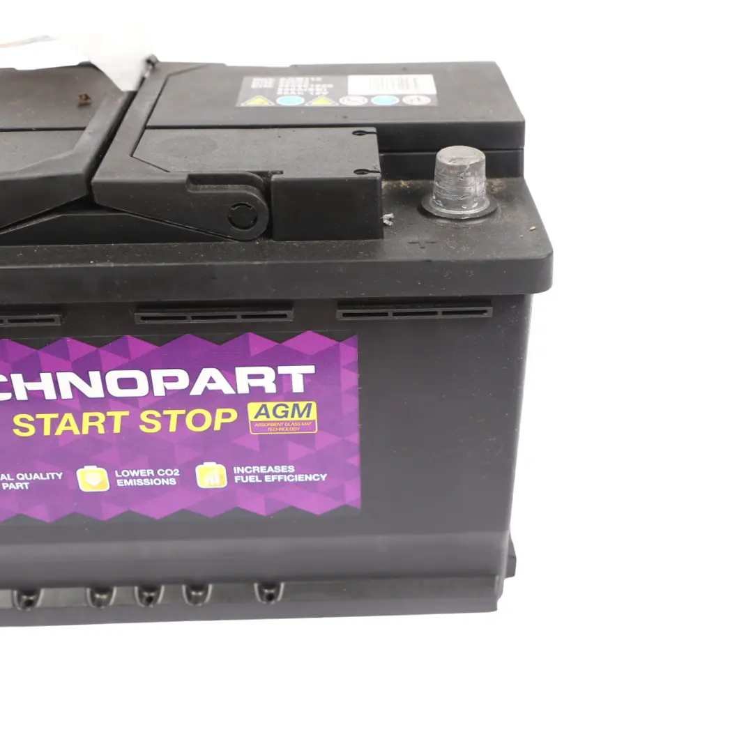  Goliath AGM115 Start Stop Accumulator Battery EGoliath 80Ah 800A 12V - SKU GOLIATH80AH - Part number TECHNOPART-AGM-80AH
