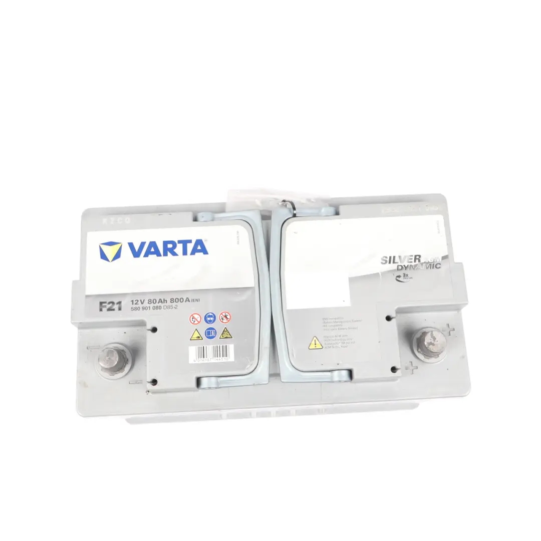 Varta Accumulator Battery 80Ah 800A 12V Silver Dynamic AGM F21 to with Part number VARTA-AGM-80AH Varta Accumulator Battery 80Ah 800A 12V Silver Dynamic AGM F21 - SKU VARTA-AGM-80AH - Part number VARTA-AGM-80AH