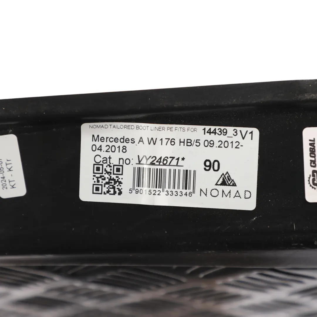 Fitted Rubber Mat Boot Trunk Luggage Compartment Liner to Mercedes W176 Nomad with Part number W176-NOMAD-MAT Mercedes W176 Nomad Fitted Rubber Mat Boot Trunk Luggage Compartment Liner - SKU W176-NOMAD-MAT - Part number W176-NOMAD-MAT