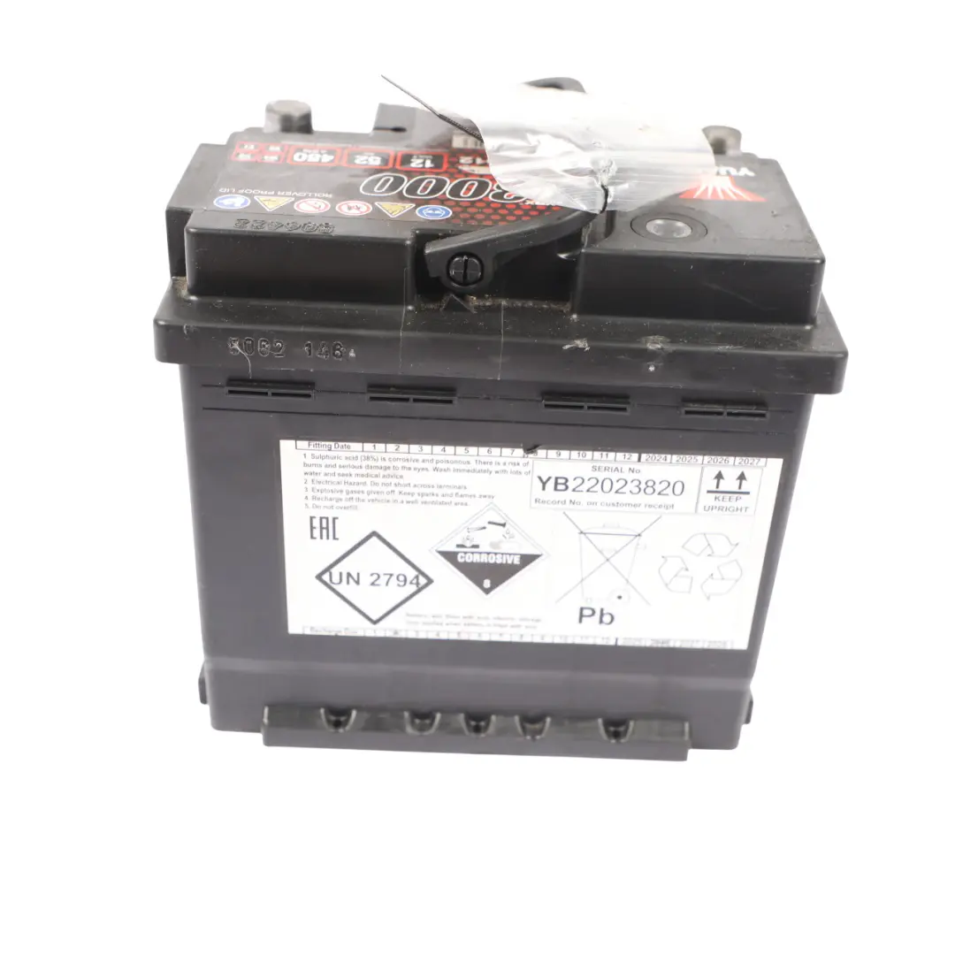  YUASA YBX 3000 Car Accumulator Battery Electrical Unit 52Ah 450A 12V YBX3012 - SKU YUASA-52AH - Part number YUASA-52AH