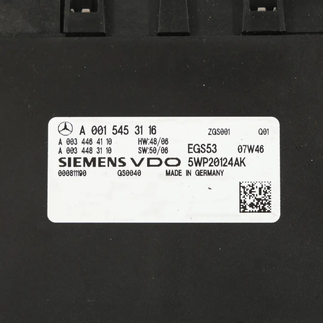 Caja De Cambios Automática Módulo De Control Unidad para Mercedes W211 con número de pieza 0015453116 Mercedes W211 Caja De Cambios Automática Módulo De Control Unidad - SKU A0015453116 - Número de pieza 0015453116