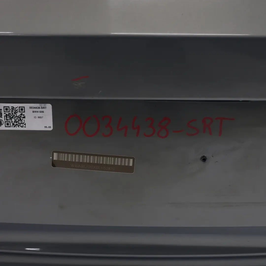 BMW Z4 E85 Convertible Rear Bumper PDC Trim Panel Stratus Grey Metallic - 440 - SKU 0034438-SRT - Part number 0034438