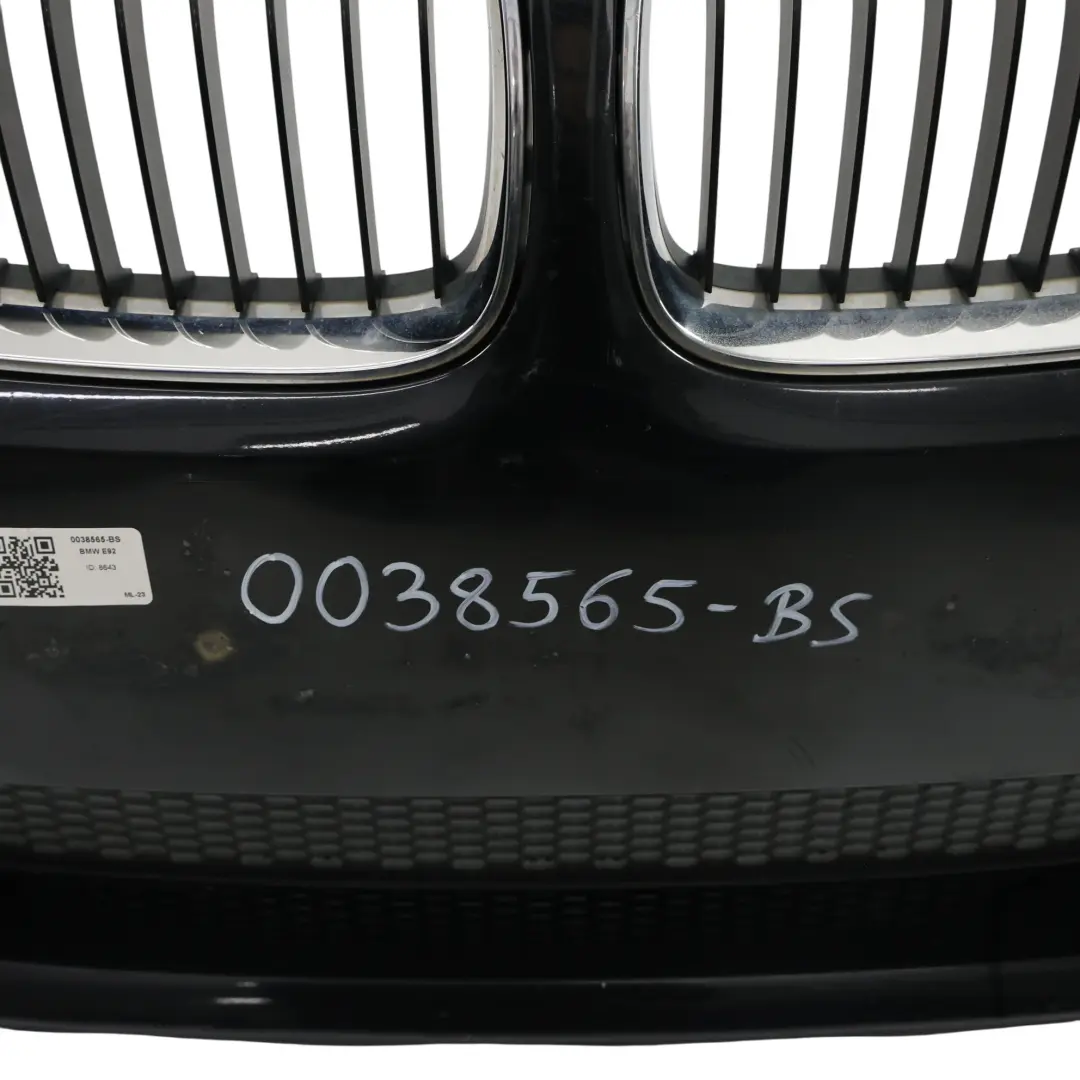 BMW E92 E93 LCI Front Bumper Trim Panel Cover Black Sapphire Metallic - 475 - SKU 0038565-BS - Part number 0038565