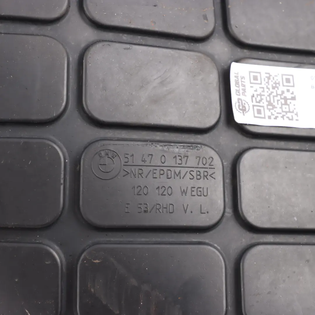 BMW E53 Front Floor Mat All Weather Rubber Cover Left N/S Passenger Side - SKU 0137702 - Part number 0137702