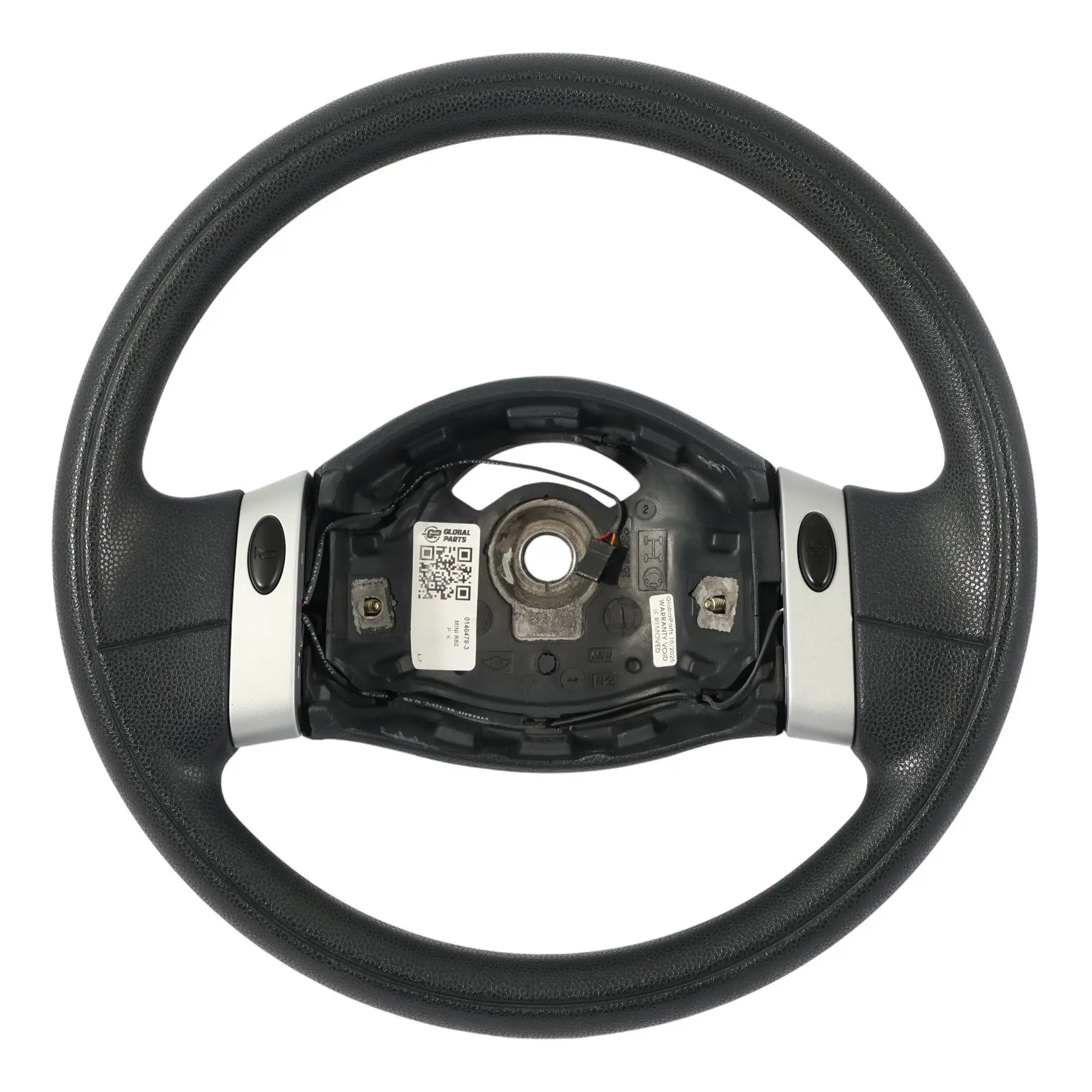 Mini Cooper One R50 R52 R53 Volante 2 Radios Cuero Negro 0146479