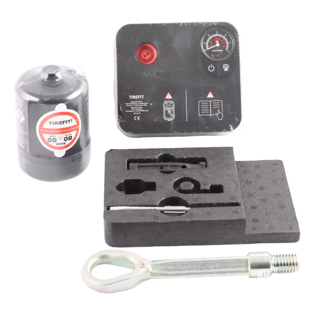 Emergency Repair Fix Kit Set Tow Eye Tools Compressor Bag to Mini with Part number 0300311 Mini Emergency Repair Fix Kit Set Tow Eye Tools Compressor Bag - SKU 0300311 - Part number 0300311