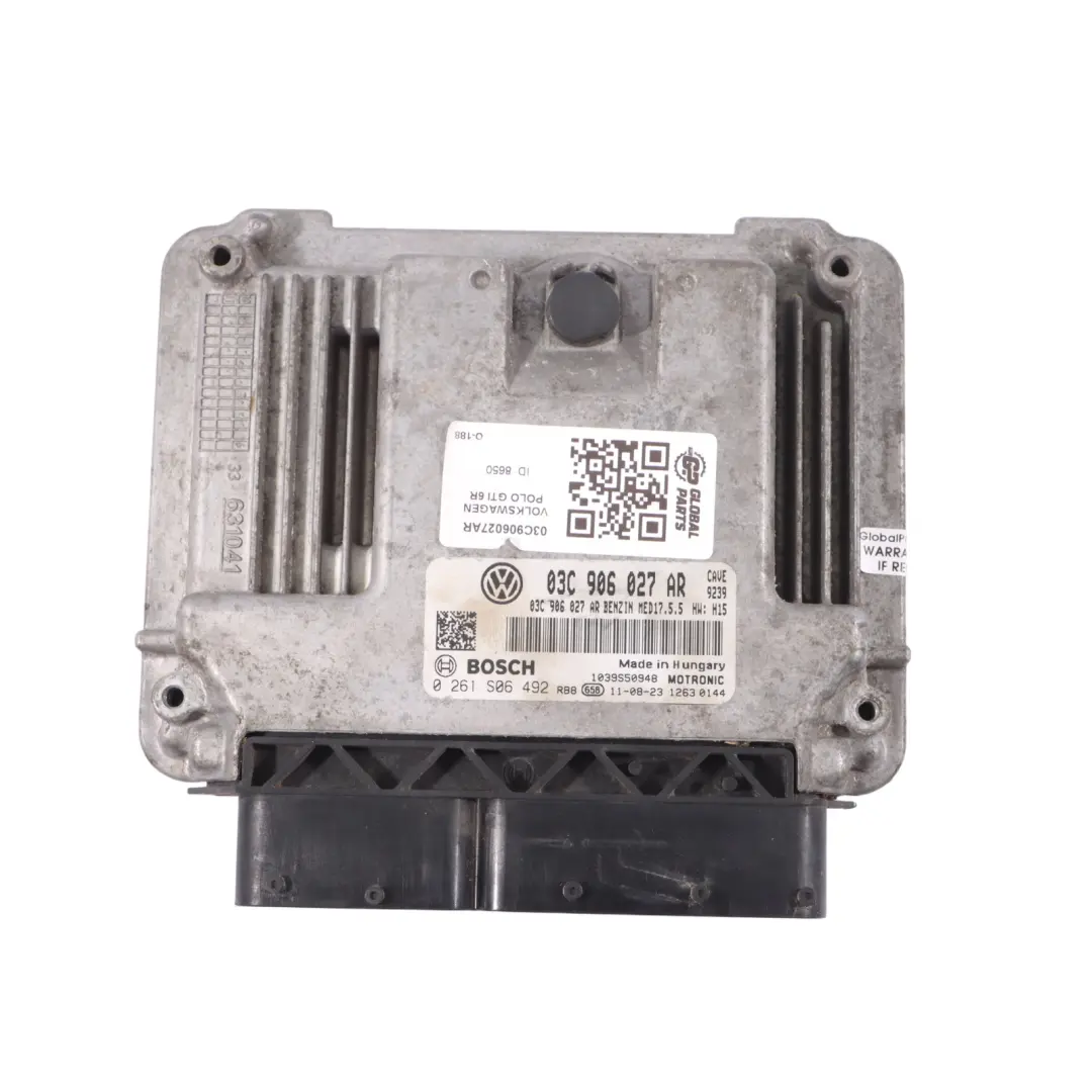 CAVE 180HP Engine Control ECU Kit Automatic to VW Polo 6R V GTI 1.4 TSI with Part number 03C906027AR VW Polo 6R V GTI 1.4 TSI CAVE 180HP Engine Control ECU Kit Automatic - SKU 03C906027AR - Part number 03C906027AR
