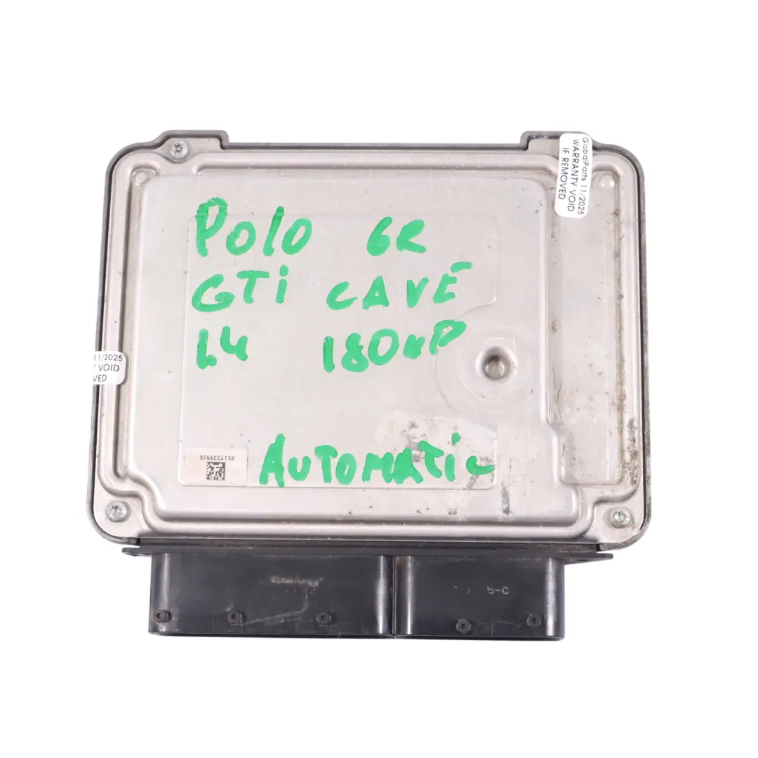 CAVE 180HP Engine Control ECU Kit Automatic to VW Polo 6R V GTI 1.4 TSI with Part number 03C906027AR VW Polo 6R V GTI 1.4 TSI CAVE 180HP Engine Control ECU Kit Automatic - SKU 03C906027AR - Part number 03C906027AR