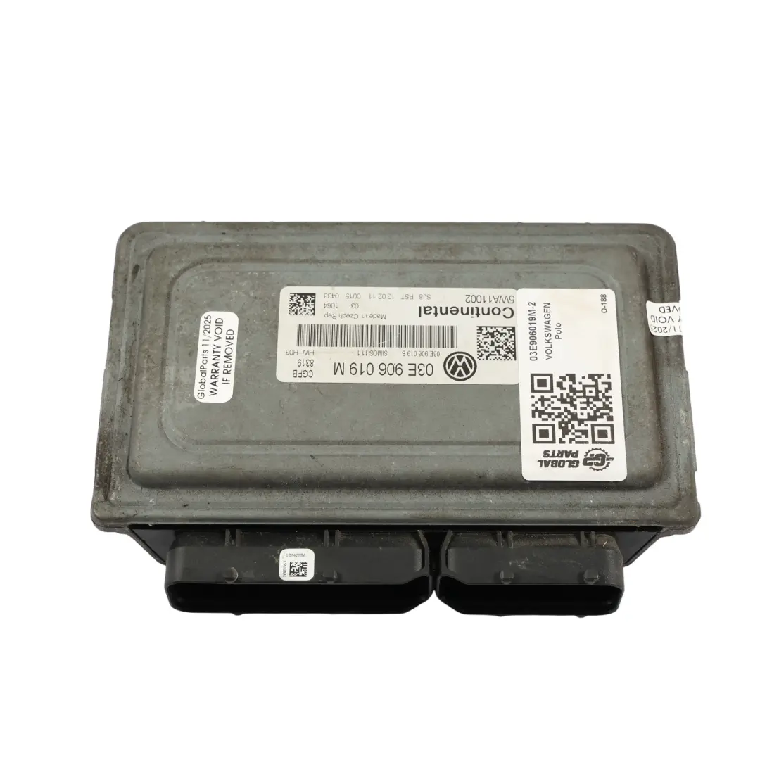 Volkswagen Polo 6R 1.2 CGPB 60CV Kit ECU Control Motor Manual - SKU 03E906019M-2 - Número de pieza 03E906019M