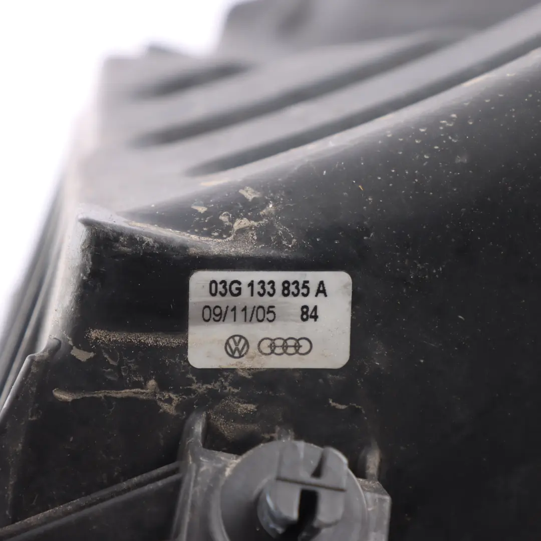 Filter Box Intake Silencer Housing Cover 2.0 FSI to Audi A4 B7 Air with Part number 03G133835A Audi A4 B7 Air Filter Box Intake Silencer Housing Cover 2.0 FSI - SKU 03G133835A - Part number 03G133835A