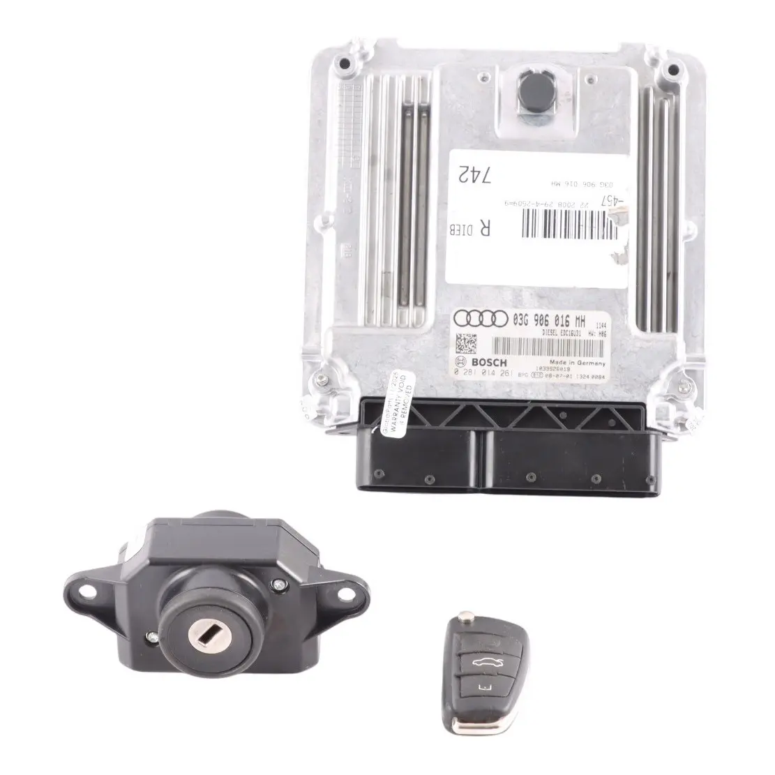 Audi A6 C6 2.0 TDI BRE 140HP Diesel Engine Control ECU Kit 03G906016MH Manual