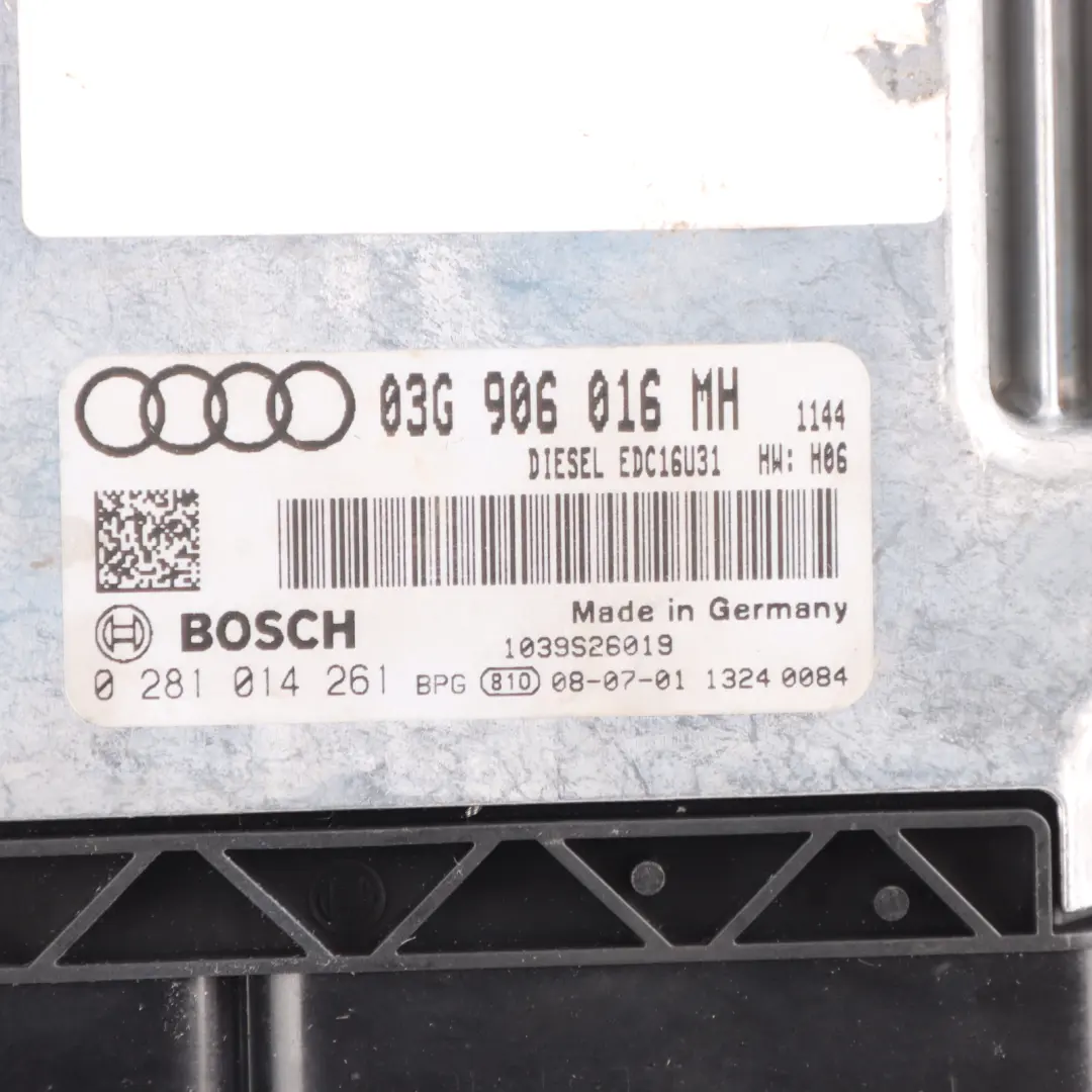 Audi A6 C6 2.0 TDI BRE 140HP Diesel Engine Control ECU Kit Manual - SKU 03G906016MH-1 - Part number 03G906016MH