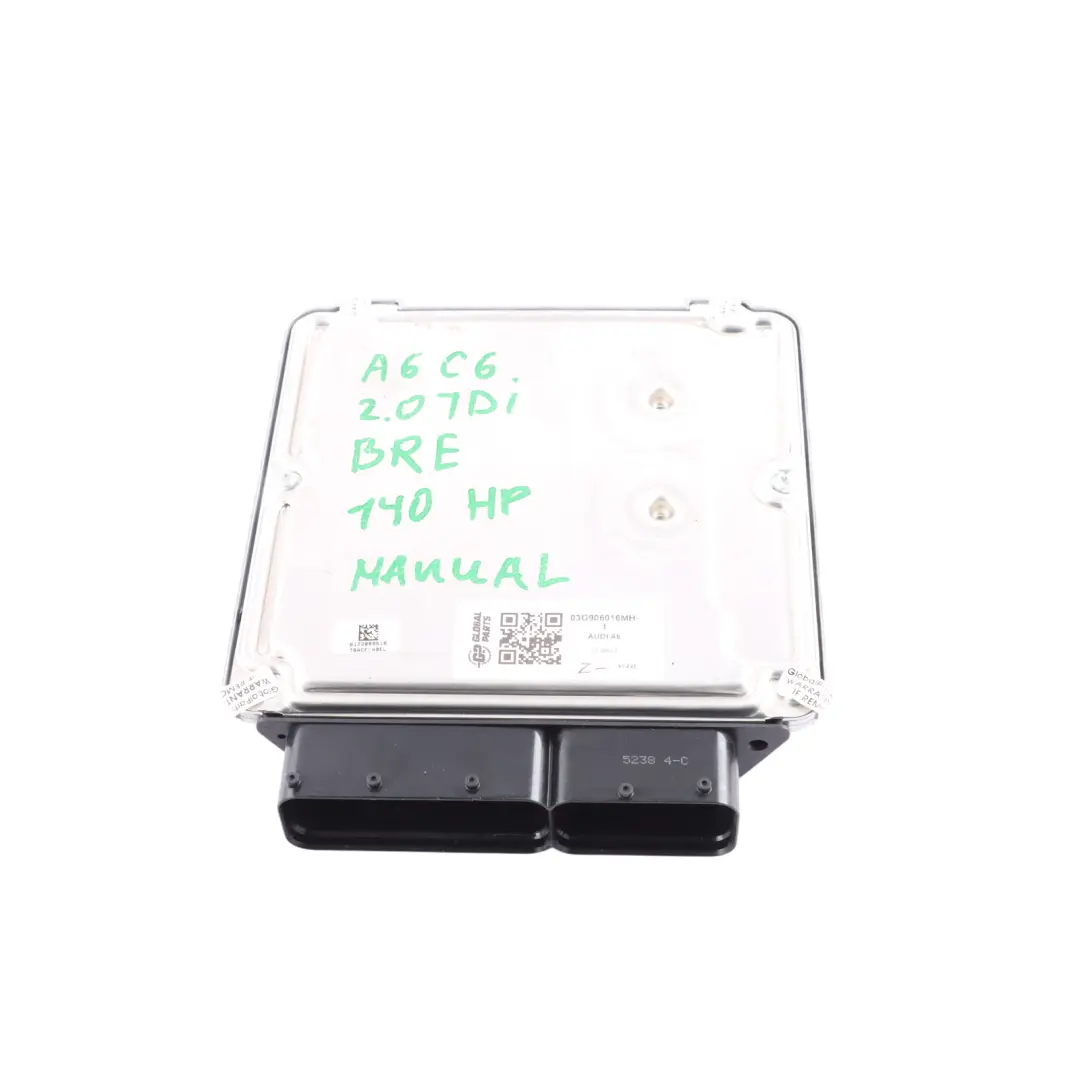 Audi A6 C6 2.0 TDI BRE 140HP Diesel Engine Control ECU Kit Manual - SKU 03G906016MH-1 - Part number 03G906016MH