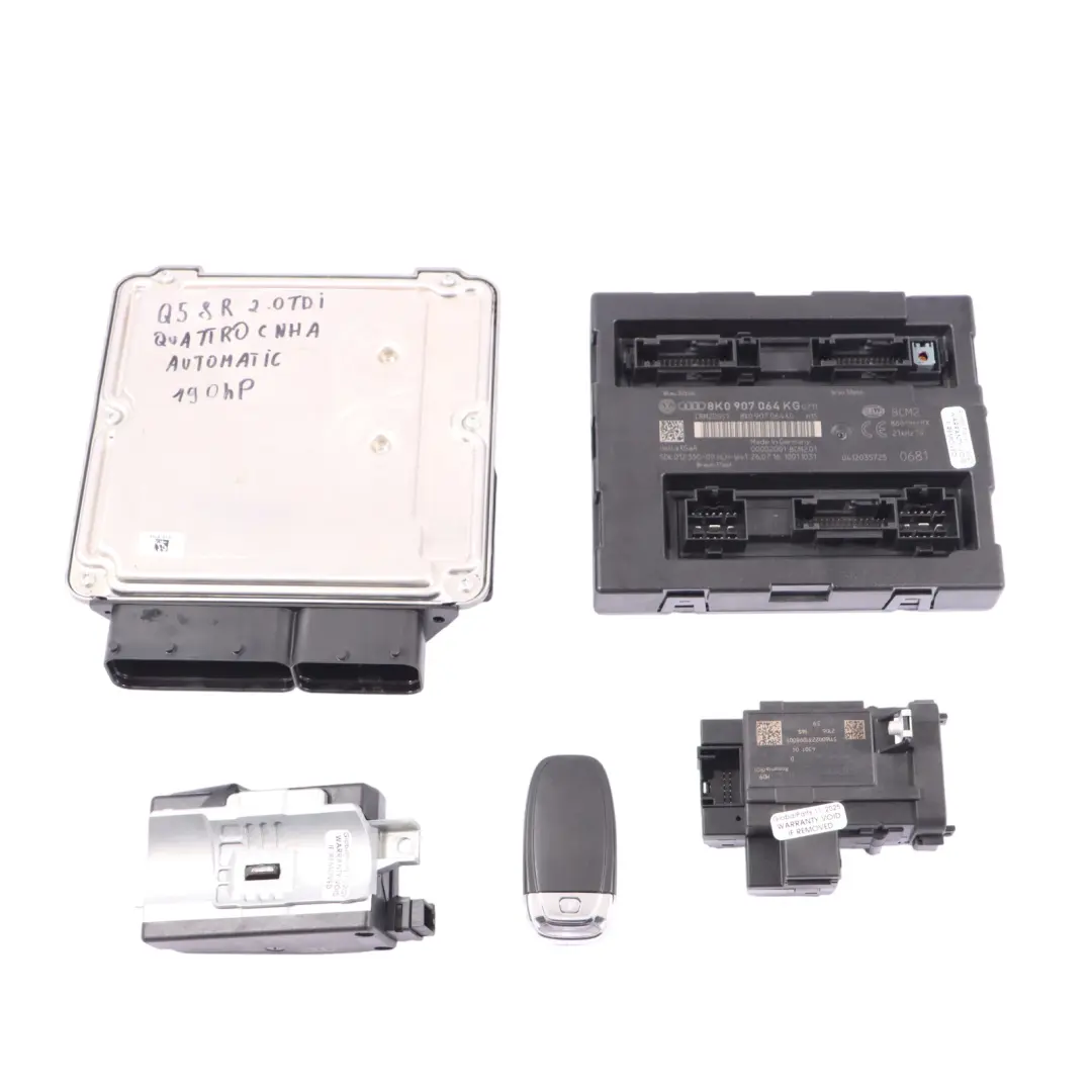 2.0TDI CNHA Quattro 190HP ECU Silnika Zestaw Automat do Audi Q5 8R o numerze 04L906021CK Audi Q5 8R 2.0TDI CNHA Quattro 190HP ECU Silnika Zestaw Automat - SKU 04L906021CK - Numer Części 04L906021CK