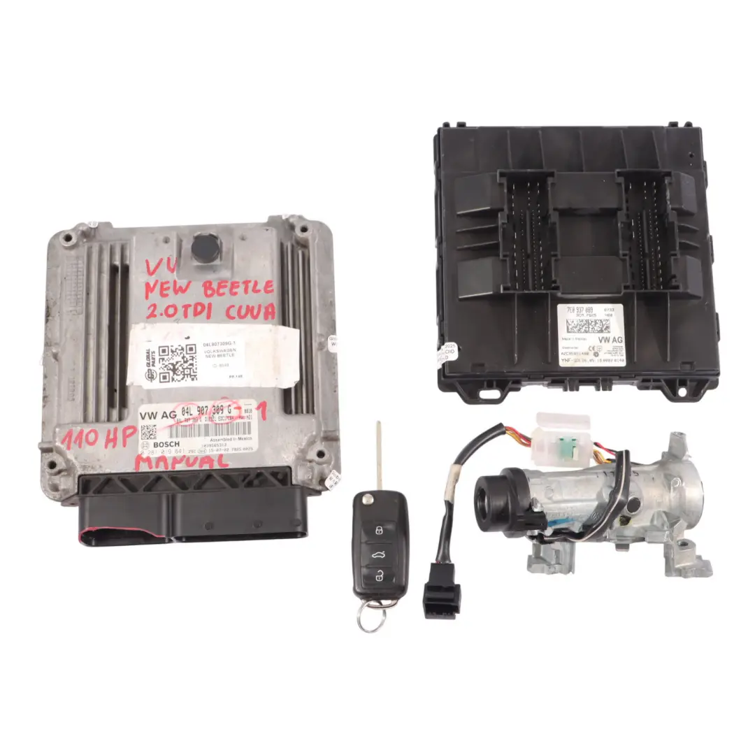 Volkswagen New Beetle 2.0 TDI CUUA 110HP ECU Silnika Kit Manual - SKU 04L907309G-1 - Numer Części 04L907309G