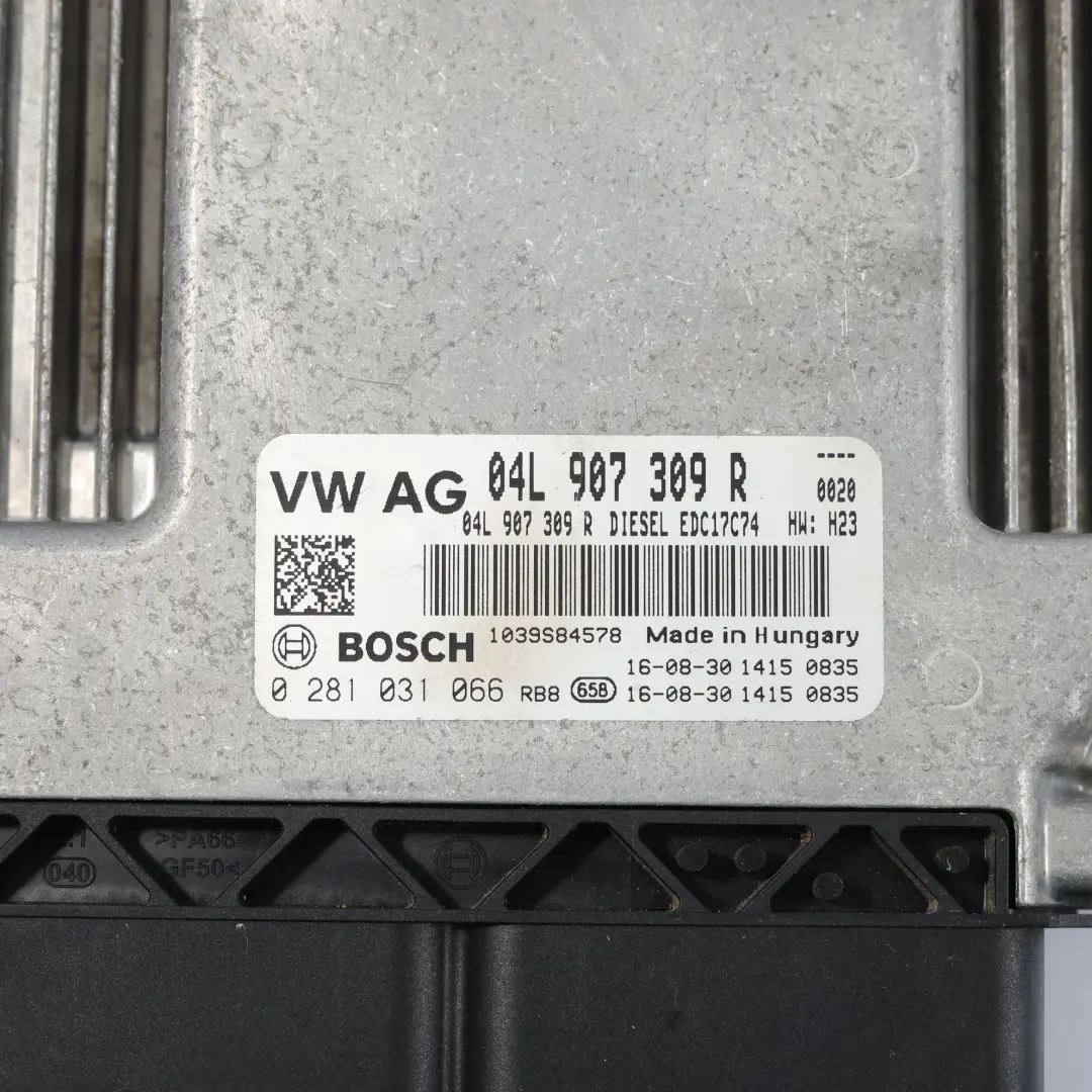 Audi A3 8V VW Golf VII 1.6 TDI 150HP CRLB Kit Centralina Motor Manual - SKU 04L907309R-3 - Numero di parte 04L907309R