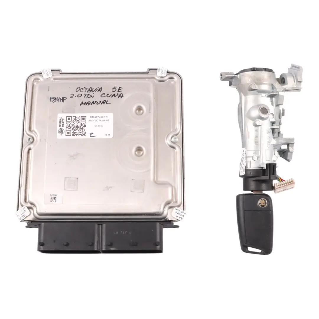 Skoda Octavia III 5E 2.0 TDI 184CH Kit Calculateur Moteur CUNA Manuel - SKU 04L907309R-4 - Numéro de pièce 04L907309R