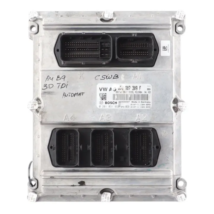 Audi A4 B9 A5 5F 3.0 TDI CSWB 218 HP Engine Control Module Automatic - SKU 059907309F - Part number 059907309F