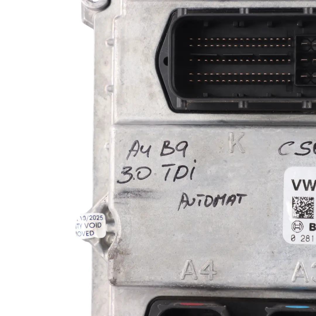 Audi A4 B9 A5 5F 3.0 TDI CSWB 218 HP Engine Control Module Automatic - SKU 059907309F - Part number 059907309F