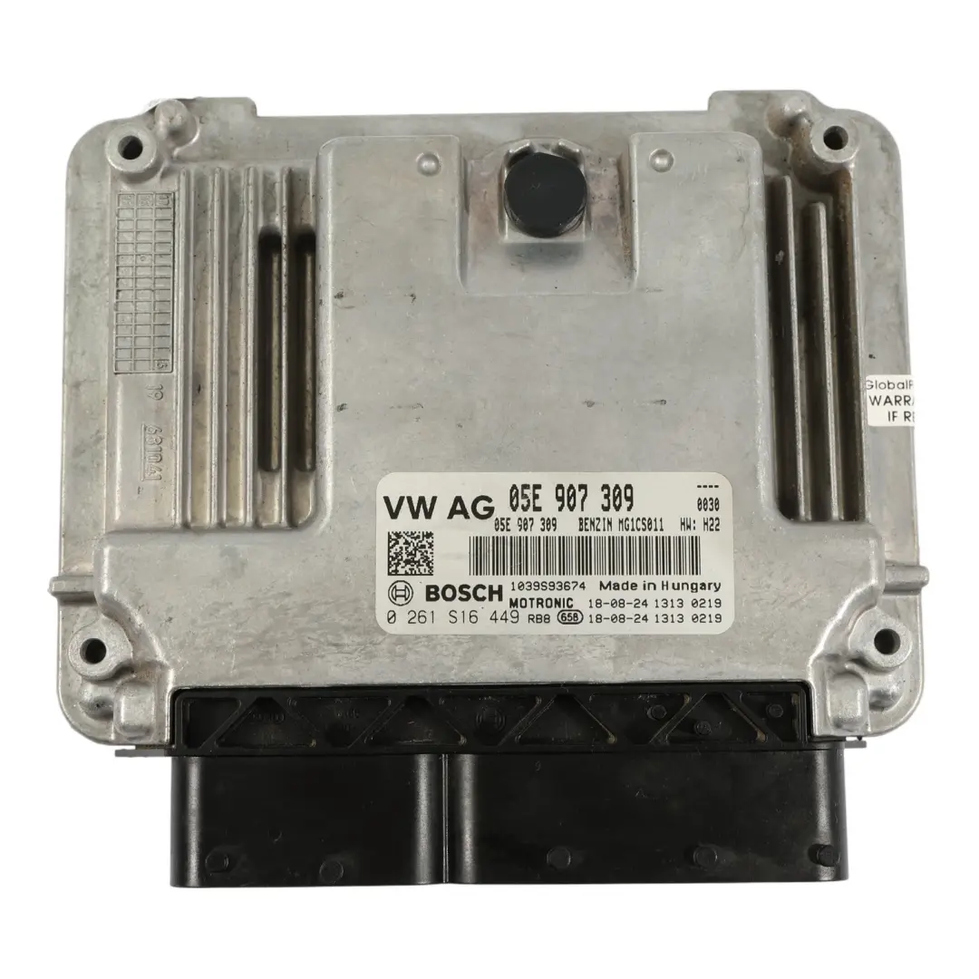 Volkswagen Golf VII 5G 1.5 TSI DACA 130HP Engine Control ECU Automatic - SKU 05E907309-3 - Part number 05E907309