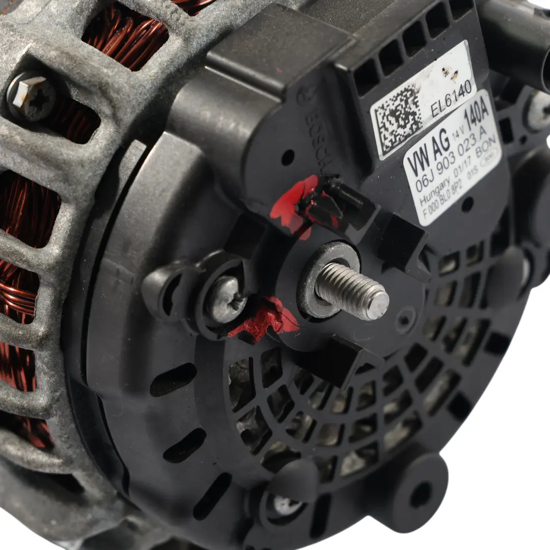 Alternator Prądnica 14V 140A do Audi Volkswagen Seat Skoda Benzyna o numerze 06J903023A Audi Volkswagen Seat Skoda Benzyna Alternator Prądnica 14V 140A - SKU 06J903023A-1 - Numer Części 06J903023A