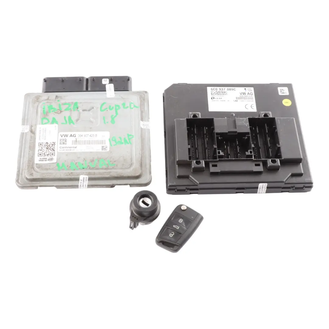 Seat Ibiza Cupra 6J IV 1.8 TSI DAJA Engine Control ECU Kit Manual - SKU 06K907425B-14 - Part number 06K907425B