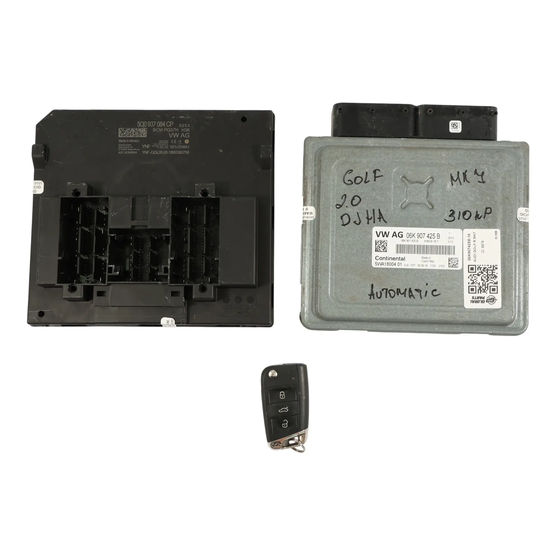 VW Golf VII 2.0 TFSI DJHA 310HP Quattro Engine Unit ECU Kit 06K907425C Automatic