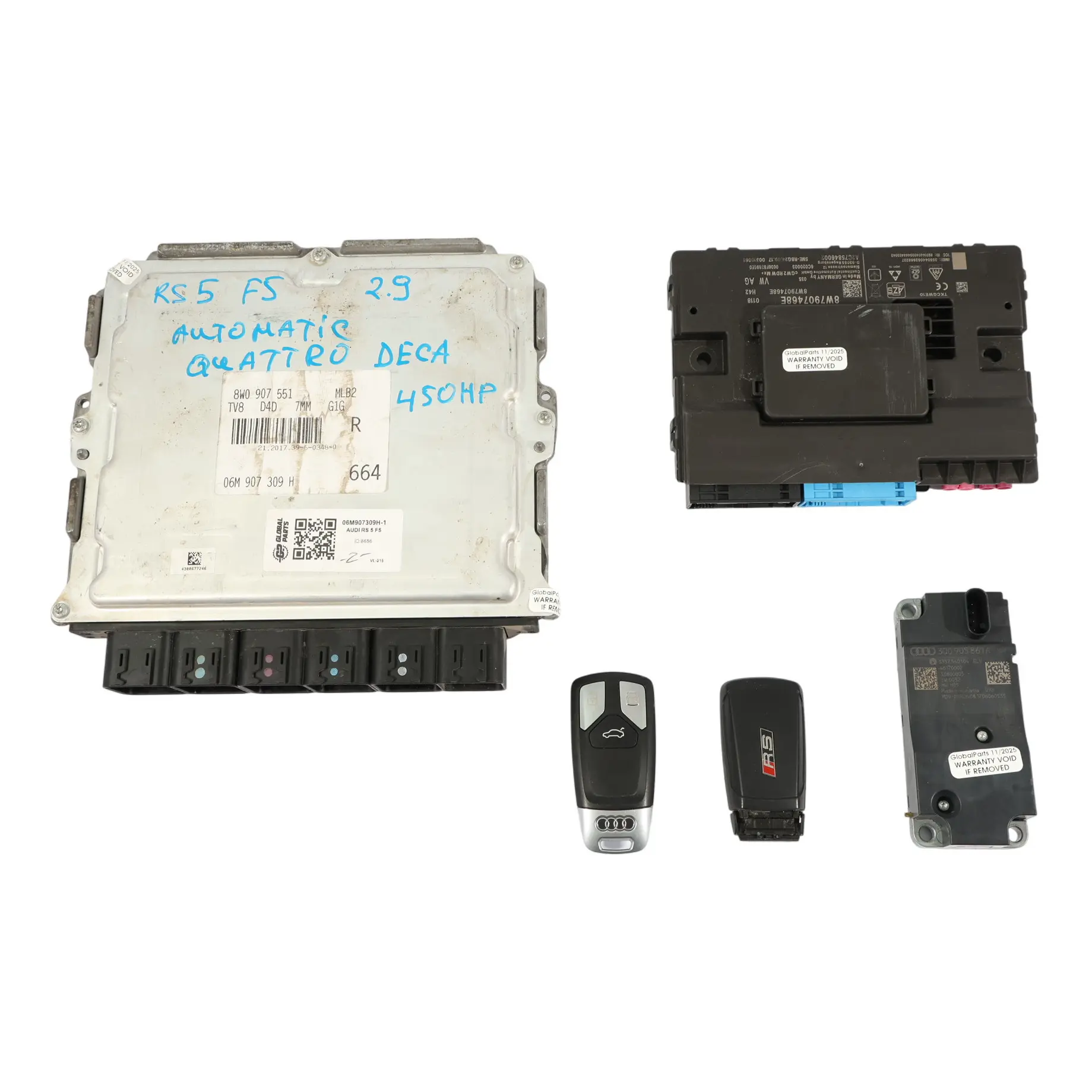 Audi RS5 F5 2.9 TFSI DECA Quattro 450HP Engine Unit ECU Kit 06M907309H Automatic