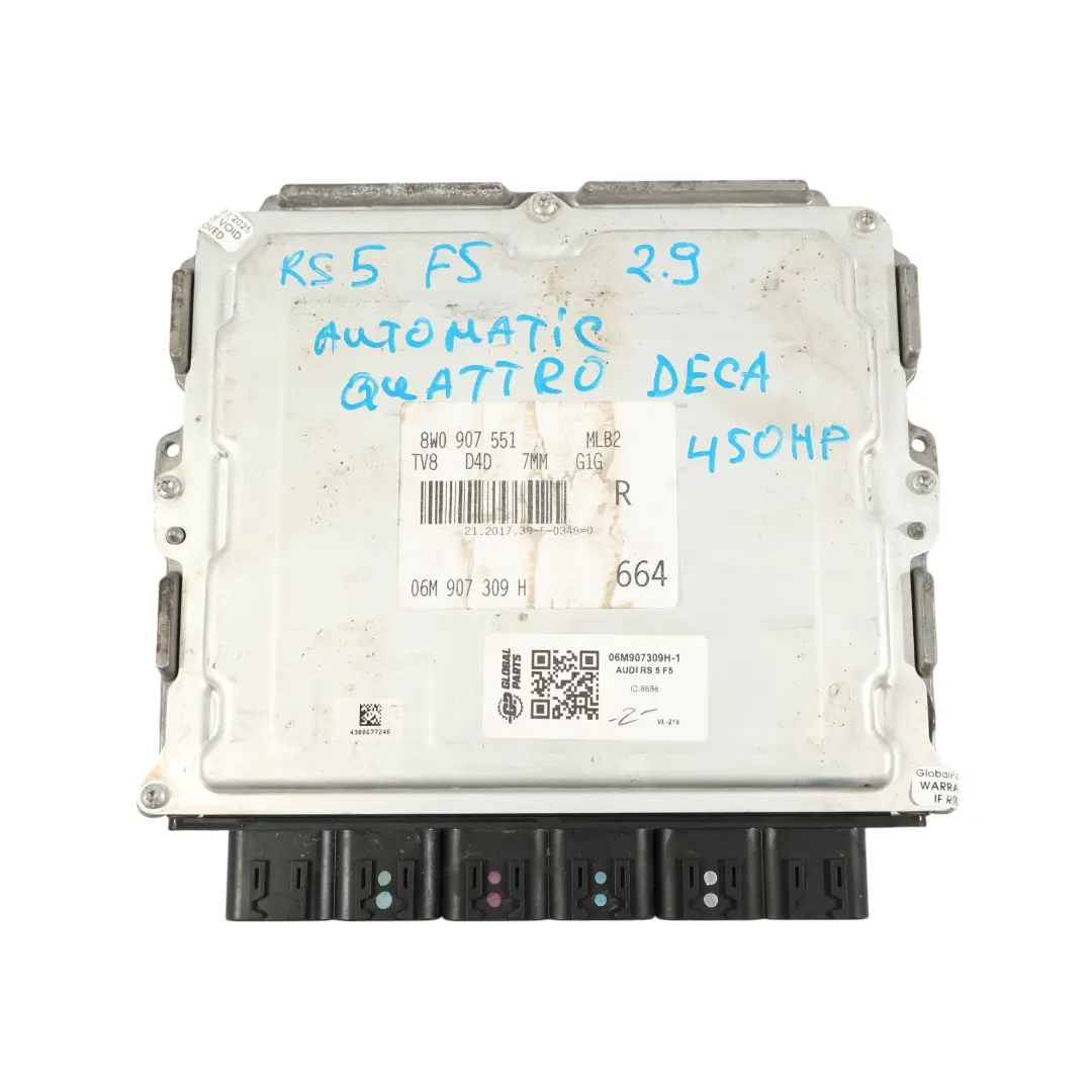 Audi RS5 F5 2.9 TFSI DECA Quattro 450HP Engine Unit ECU Kit Automatic - SKU 06M907309H-1 - Part number 06M907309H