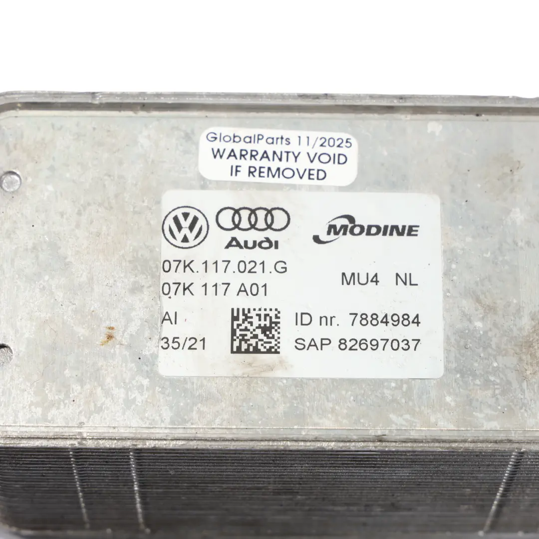 Audi RS3 8Y Unità Refrigerante Olio Motore 2.5 TFSI Benzina - SKU 07K117021G-1 - Numero di parte 07K117021G