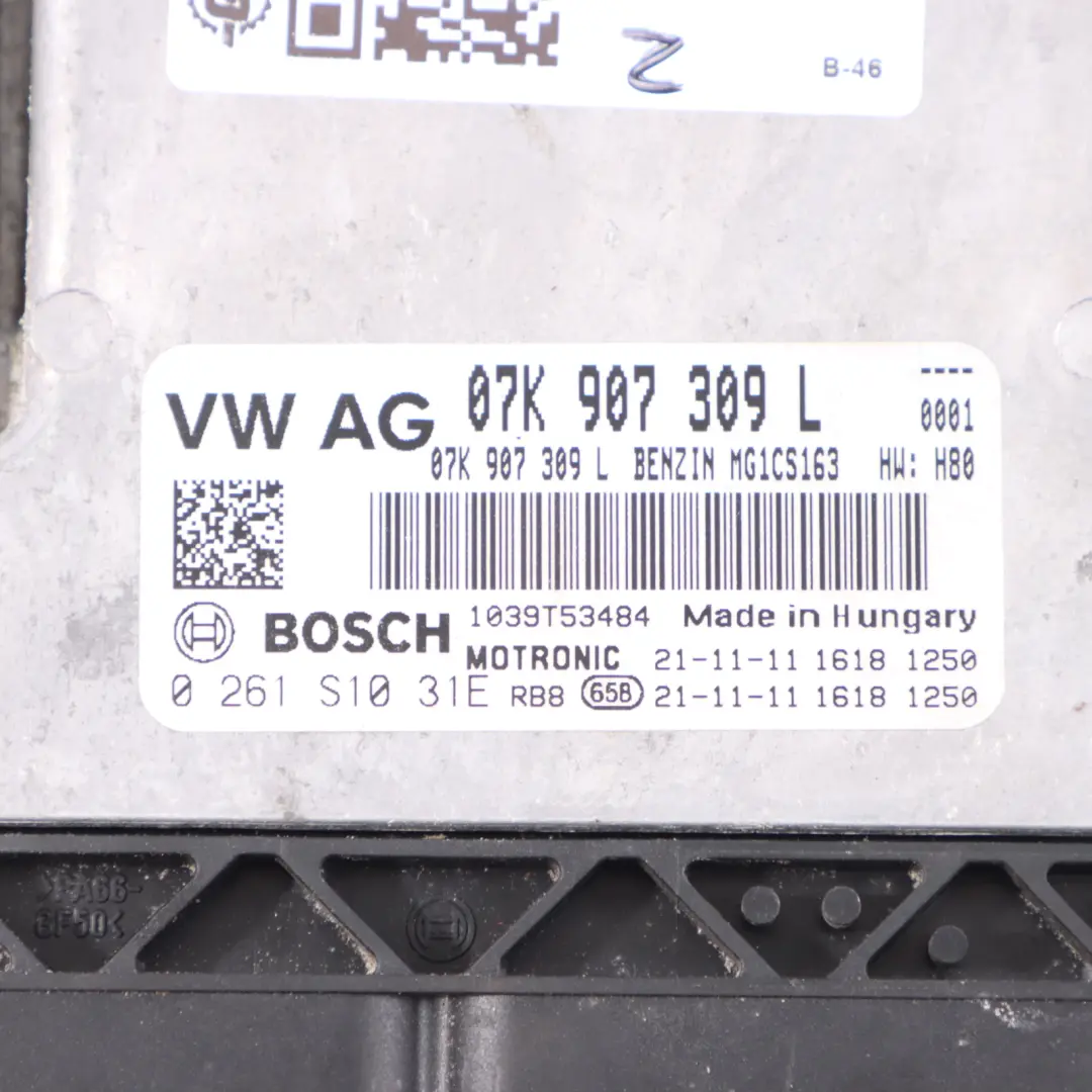 8Y 2.5 TFSI Quattro 400HP DNWC Unidad Motor ECU Automático para Audi RS3 con número de pieza 07K907309L Audi RS3 8Y 2.5 TFSI Quattro 400HP DNWC Unidad Motor ECU Automático - SKU 07K907309L - Número de pieza 07K907309L