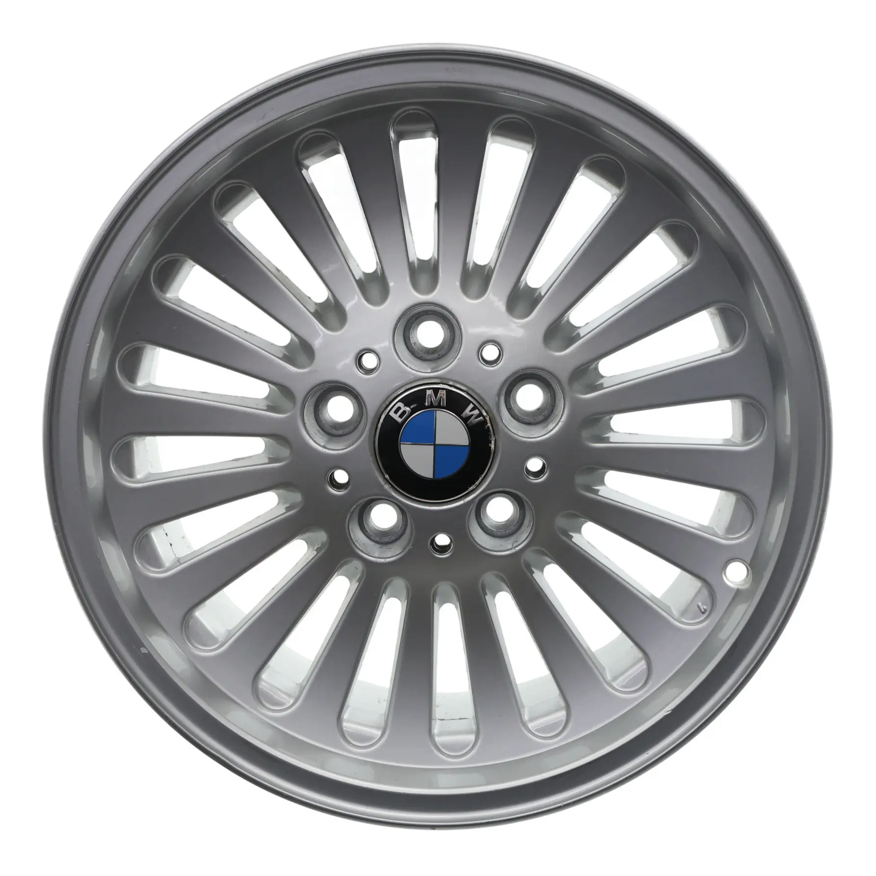 BMW E39 Silberfelge Leichtmetallfelge 7J 16" ET:20 Speiche Styling 33 7842653