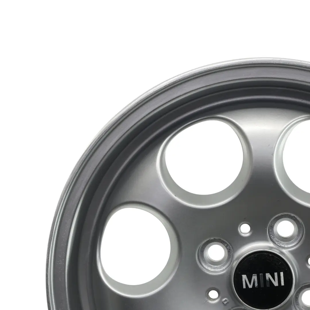 Alloy Rim 15" 5,5J ET:45 7-Hole 81 to Mini Cooper R50 R55 R56 R57 Silver Wheel with Part number 1512458 Mini Cooper R50 R55 R56 R57 Silver Wheel Alloy Rim 15" 5,5J ET:45 7-Hole 81 - SKU 1512458-1 - Part number 1512458