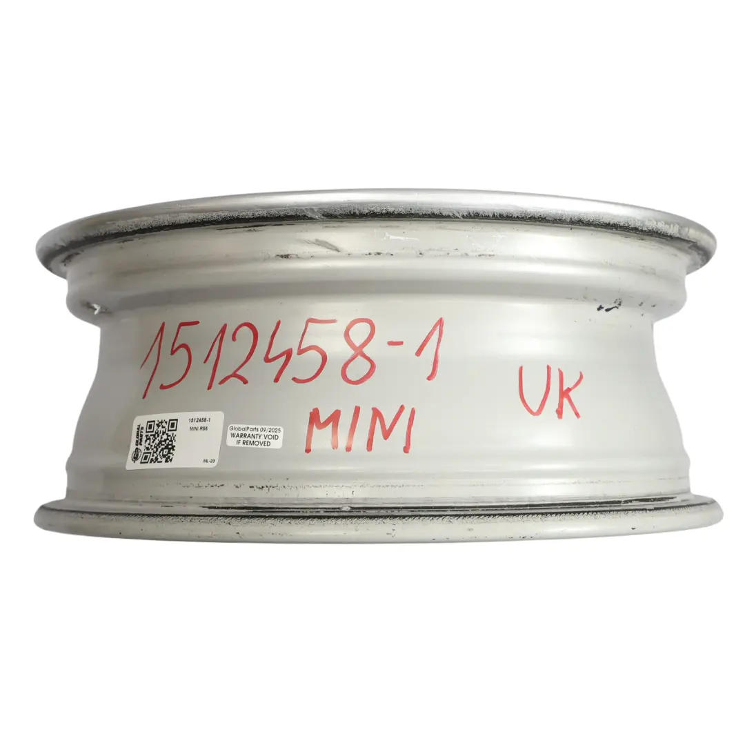 Alloy Rim 15" 5,5J ET:45 7-Hole 81 to Mini Cooper R50 R55 R56 R57 Silver Wheel with Part number 1512458 Mini Cooper R50 R55 R56 R57 Silver Wheel Alloy Rim 15" 5,5J ET:45 7-Hole 81 - SKU 1512458-1 - Part number 1512458